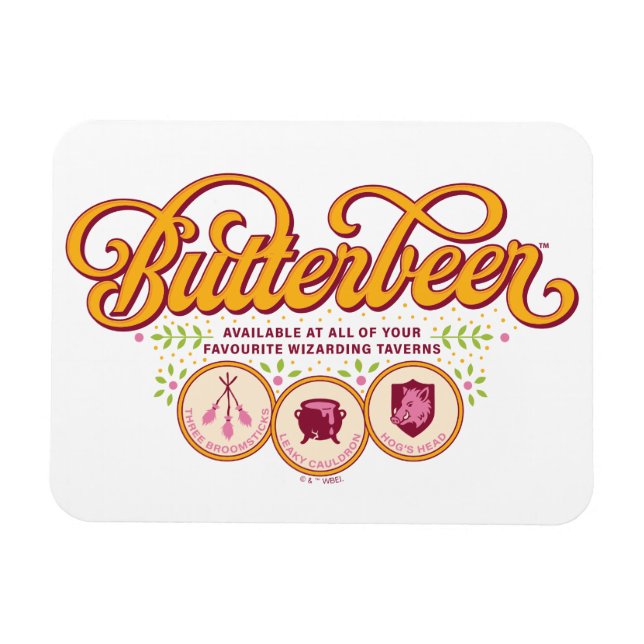 BUTTERBEER™ Available At Wizarding Taverns Magnet (Horizontal)