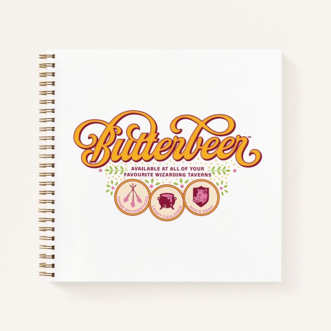 BUTTERBEER™ Available At Wizarding Taverns Notebook (Front)
