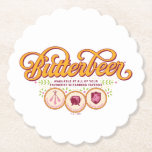 BUTTERBEER™ Available At Wizarding Taverns Paper Coaster<br><div class="desc">Raise a glass to the wizarding world with this charming Butterbeer™ design! Featuring elegant, swirling typography and a warm, vintage-inspired color palette, this artwork celebrates the most beloved drink in magical history. Accented with playful details and references to iconic wizarding taverns like the Three Broomsticks™, the Leaky Cauldron™, and the...</div>