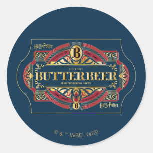 BUTTERBEER™ Horizontal Logo Classic Round Sticker