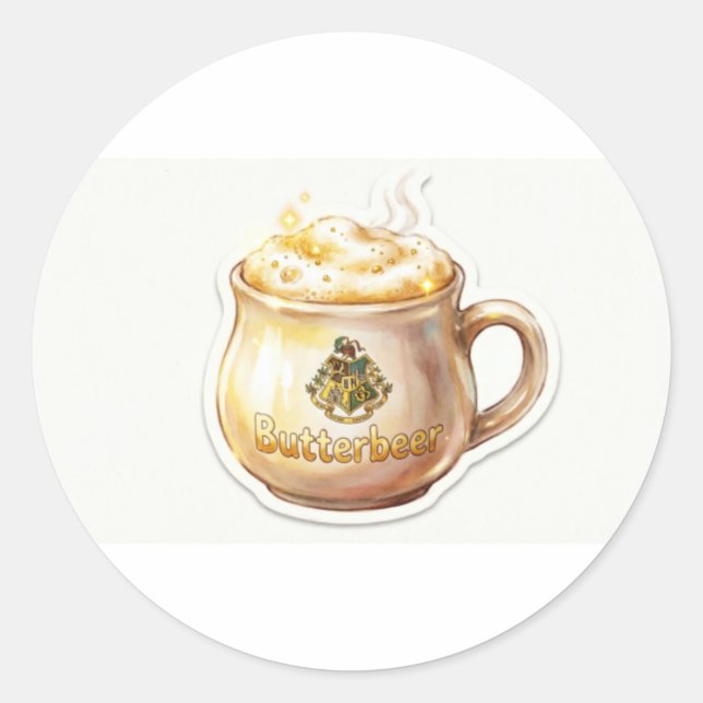 Butterbeer Sticker - Magical Wizarding Drink - Har (Front)
