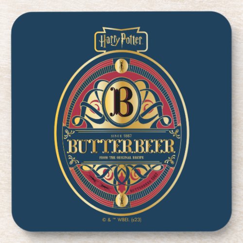 BUTTERBEER Vertical Logo Beverage Coaster