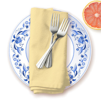 Buttercream Color Minimalist Soft Pastel Yellow Cloth Napkin
