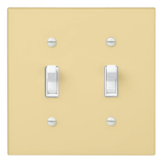 Buttercream Color Minimalist Soft Pastel Yellow Light Switch Cover