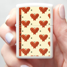 Buttercream Heart Neck Tie Zippo Lighter