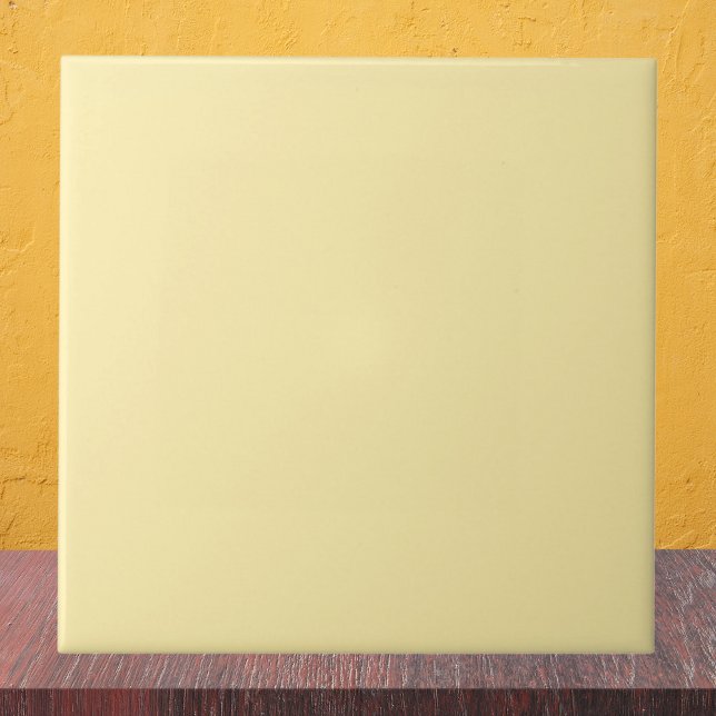 Buttercream Solid Color Ceramic Tile (Creator Uploaded)
