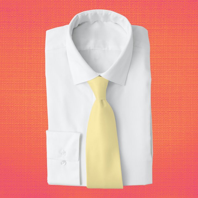 Buttercream Solid Color Neck Tie (Creator Uploaded)