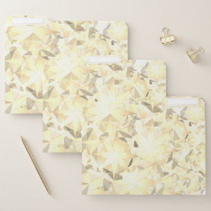 Buttercream Yellow Citrine Crystal Art File Folder