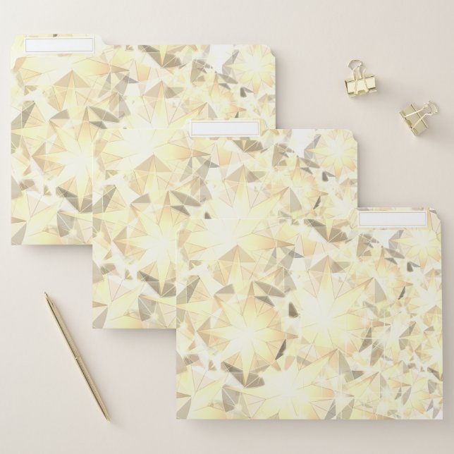 Buttercream Yellow Citrine Crystal Art File Folder (Set)
