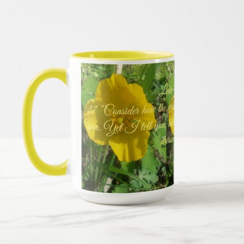 Buttercup and Bible quote mug
