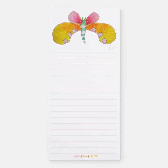 Buttercup Butterfly Magnetic Pad (Front)