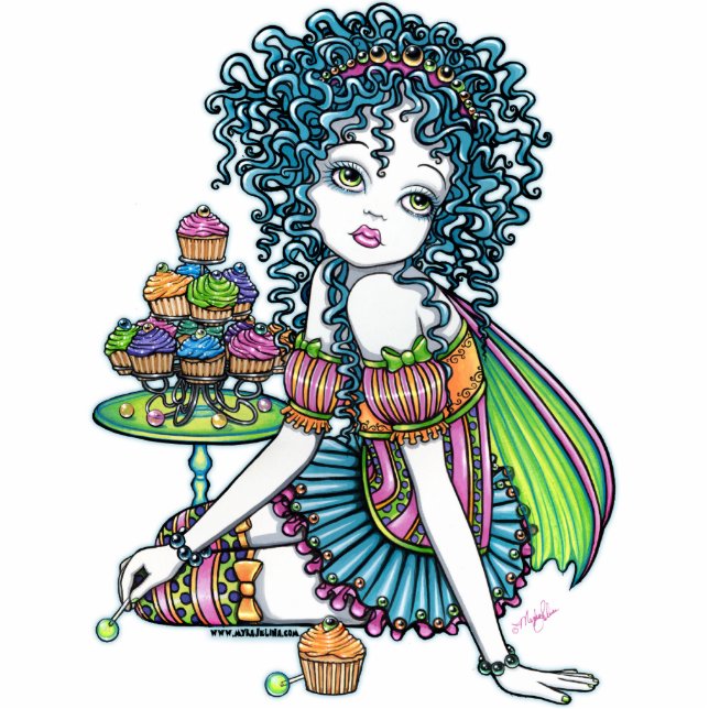 Buttercup Candy Cup Cake Fairy Photo Sculpture (Front)