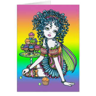 "Buttercup" Cup Cake Couture Rainbow Fairy Card