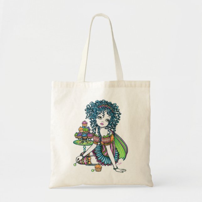 "Buttercup" Cup Cake Couture Rainbow Fairy Tote Bag (Front)
