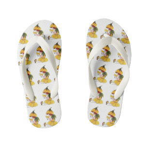 Buttercup Cute Flower Child Floral Funny Girl Kid's Flip Flops