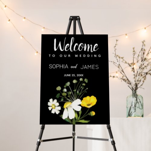 Buttercup  Daisy Wedding Welcome Foam Board