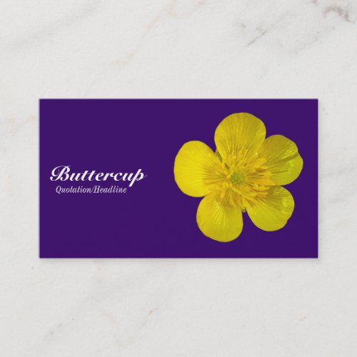 Buttercup - Deep Purple 330066 Business Card Templates