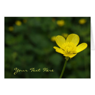 Buttercup Flower Card