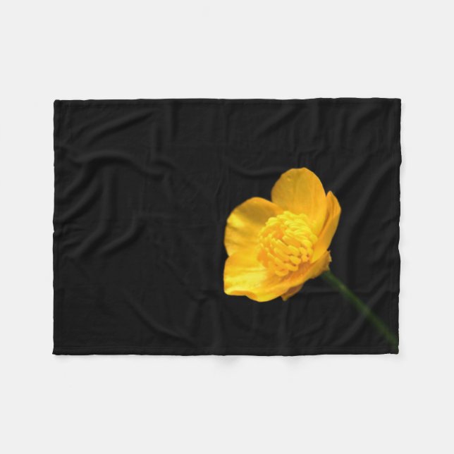 Buttercup Flower fbcnm Fleece Blanket (Front (Horizontal))