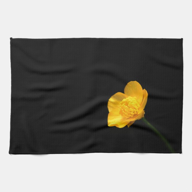 Buttercup Flower ktcna Kitchen Towel (Horizontal)