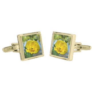 Buttercup Flowers at the Pond Cufflinks