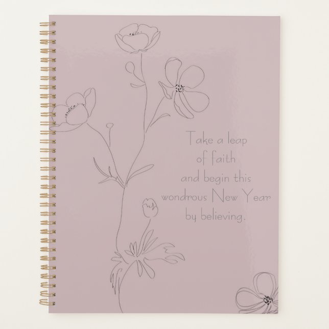 buttercup flowers drawing  planner (Front)