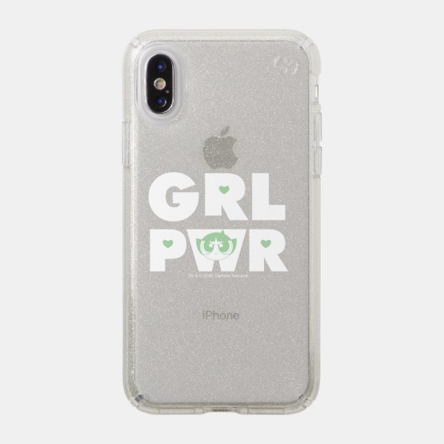 Buttercup: Girl Power Speck iPhone XS Case (Front (Silver Phone))