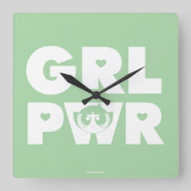 Buttercup: Girl Power Square Wall Clock