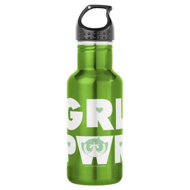 Buttercup: Girl Power Stainless Steel Water Bottle (Front)