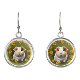 Buttercup Guinea Pig, Earrings