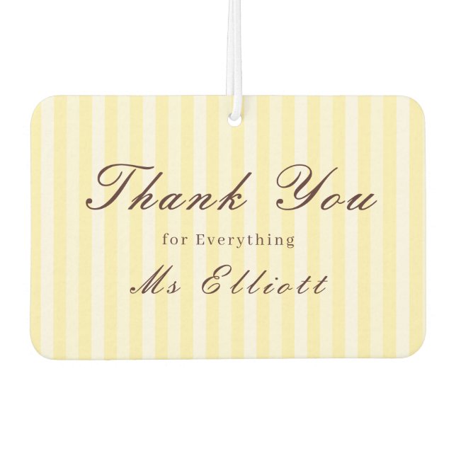 Buttercup - Personalized Thank You Air Freshener (Front)