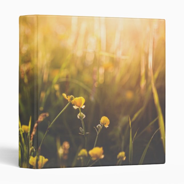 Buttercup Sundown 3 Ring Binder (Front/Spine)