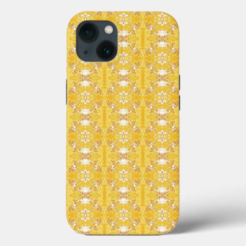 Buttercup themed circular design liquid pattern iPhone 13 case