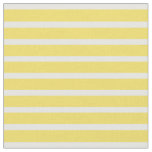 Buttercup Yellow &amp; White Fine Striped Fabric