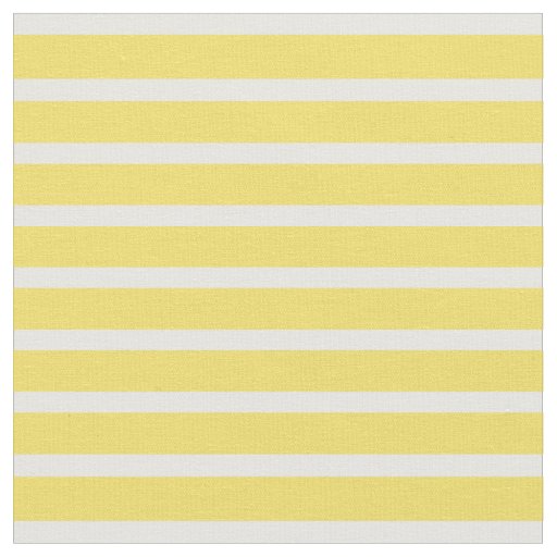 Buttercup Yellow & White Fine Striped Fabric