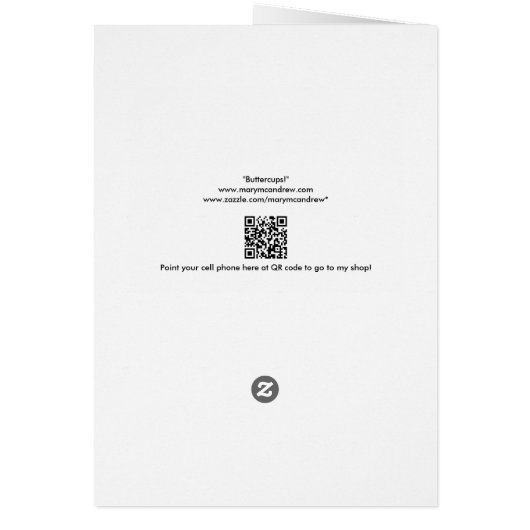 "Buttercups!" (Back)