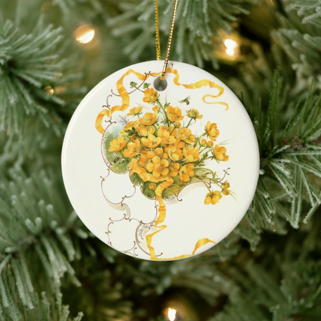 Buttercups   ceramic ornament (Tree)