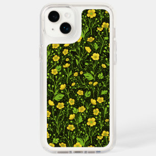 Buttercups on black speck iPhone 14 plus case