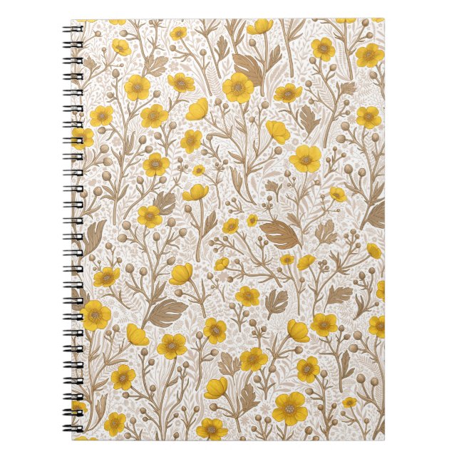 Buttercups, yellow and brown notebook (Front)