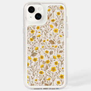 Buttercups, yellow and brown speck iPhone 14 plus case