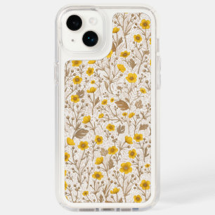 Buttercups, yellow and brown speck iPhone 14 plus case