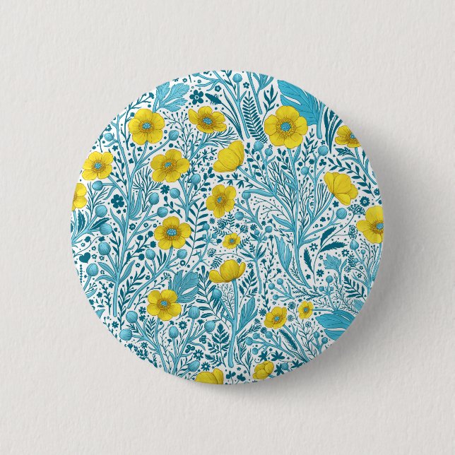 Buttercups, yellow, blue and white button (Front)