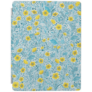 Buttercups, yellow, blue and white iPad smart cover