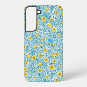 Buttercups, yellow, blue and white samsung galaxy s22+ case