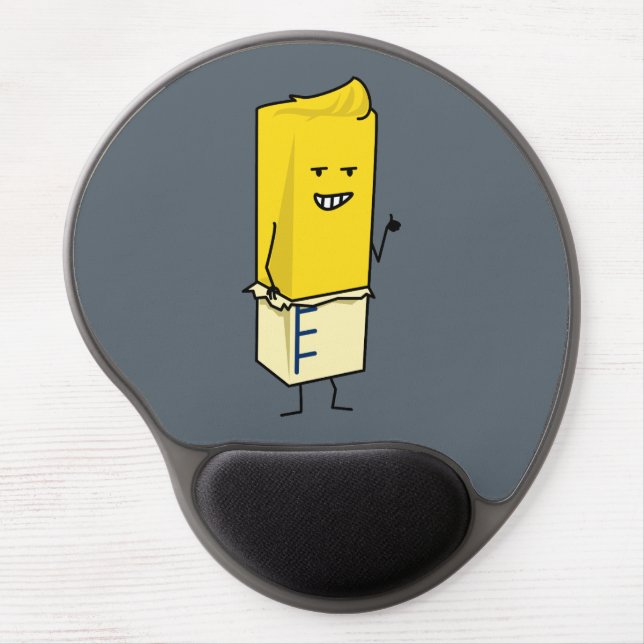 Buttered Buttery Stick of Butter Happy Thumbs Up Gel Mouse Pad (Front)