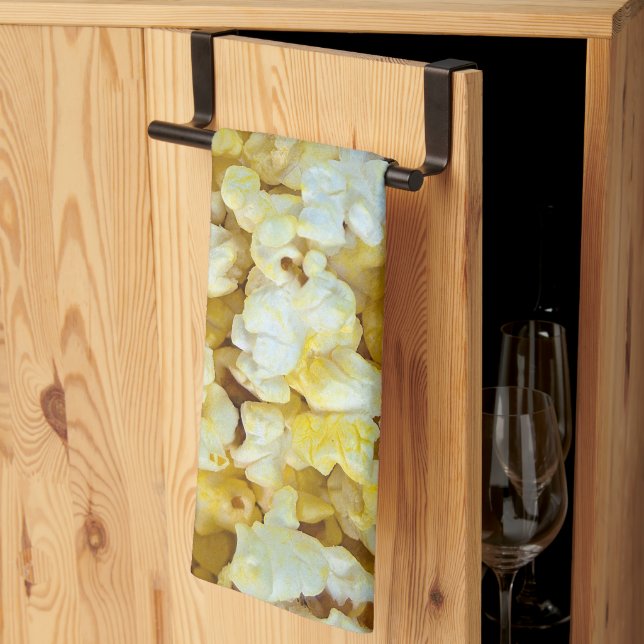 Buttered Popcorn  Kitchen Towel (Thirds Fold)