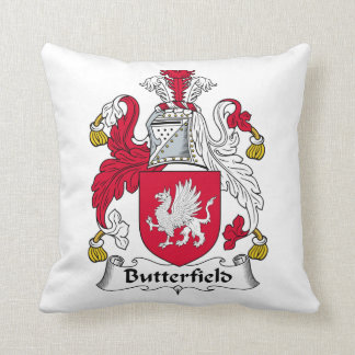 Butterfield Family Crest Throw Pillow