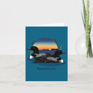 Butterfield Lake Loon Pair Card