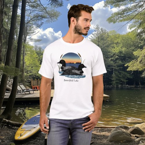 Butterfield Lake Loon Pair  T-Shirt