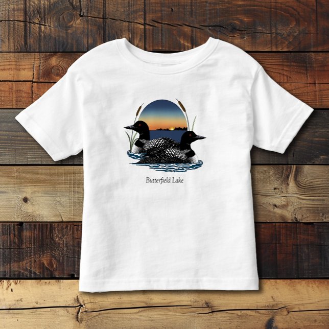 Butterfield Lake Loon Pair Toddler T-shirt (Creator Uploaded)